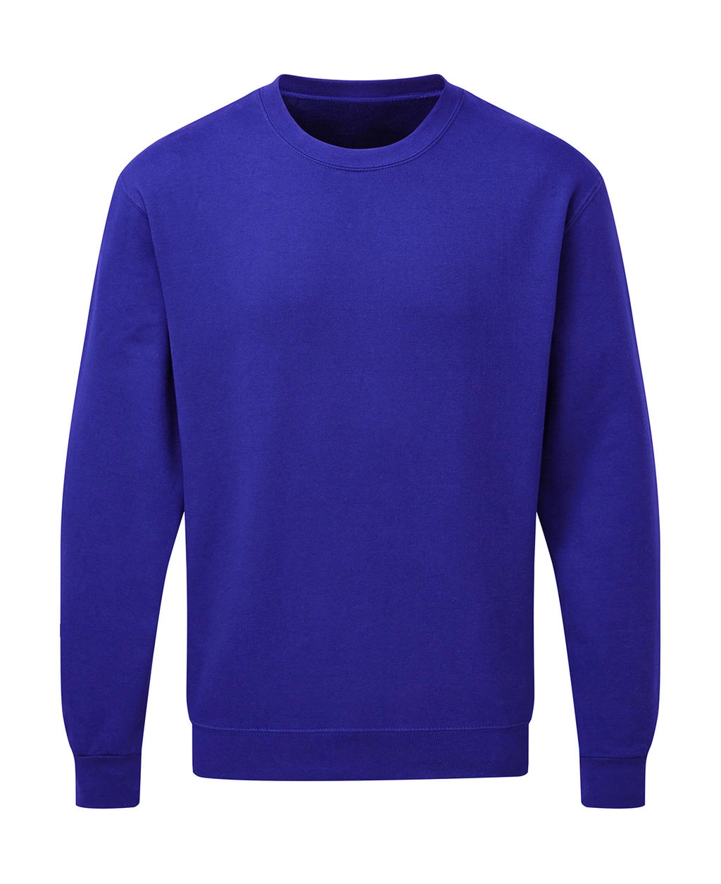 Crew Neck Sweatshirt Men zum Besticken und Bedrucken in der Farbe Royal Blue mit Ihren Logo, Schriftzug oder Motiv.