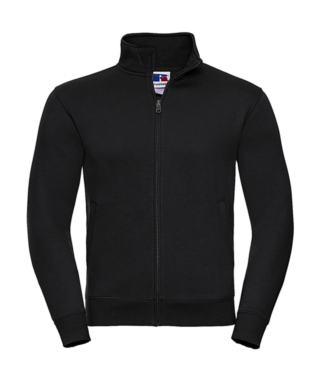 Men`s Authentic Sweat Jacket zum Besticken und Bedrucken in der Farbe Black mit Ihren Logo, Schriftzug oder Motiv.