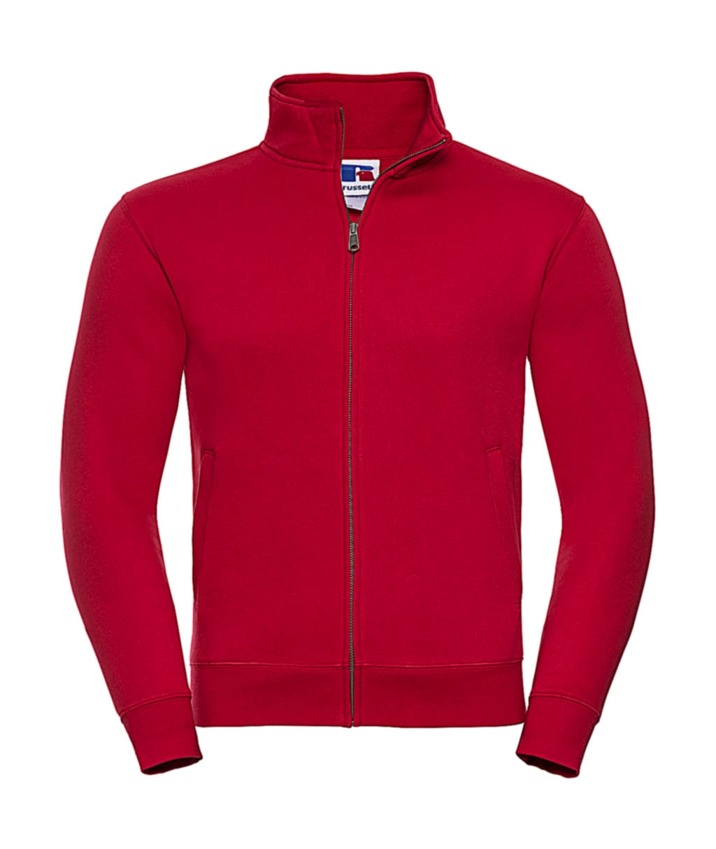 Men`s Authentic Sweat Jacket zum Besticken und Bedrucken in der Farbe Classic Red mit Ihren Logo, Schriftzug oder Motiv.