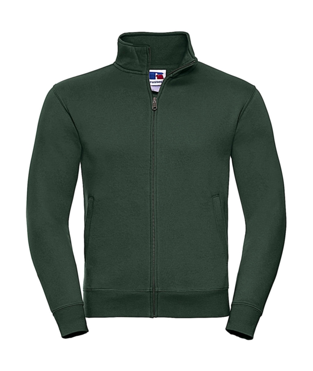Men`s Authentic Sweat Jacket zum Besticken und Bedrucken in der Farbe Bottle Green mit Ihren Logo, Schriftzug oder Motiv.