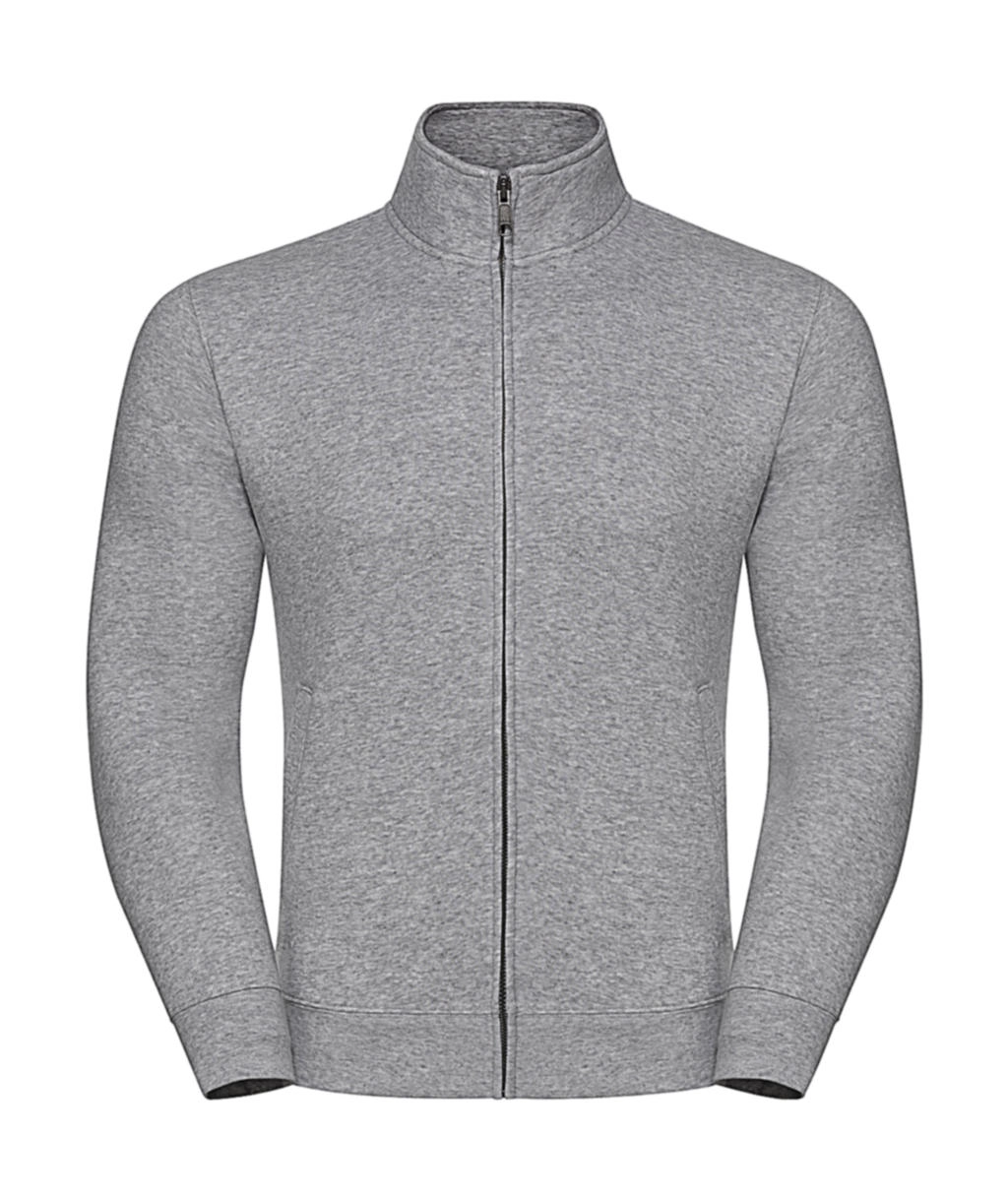 Men`s Authentic Sweat Jacket zum Besticken und Bedrucken in der Farbe Light Oxford mit Ihren Logo, Schriftzug oder Motiv.