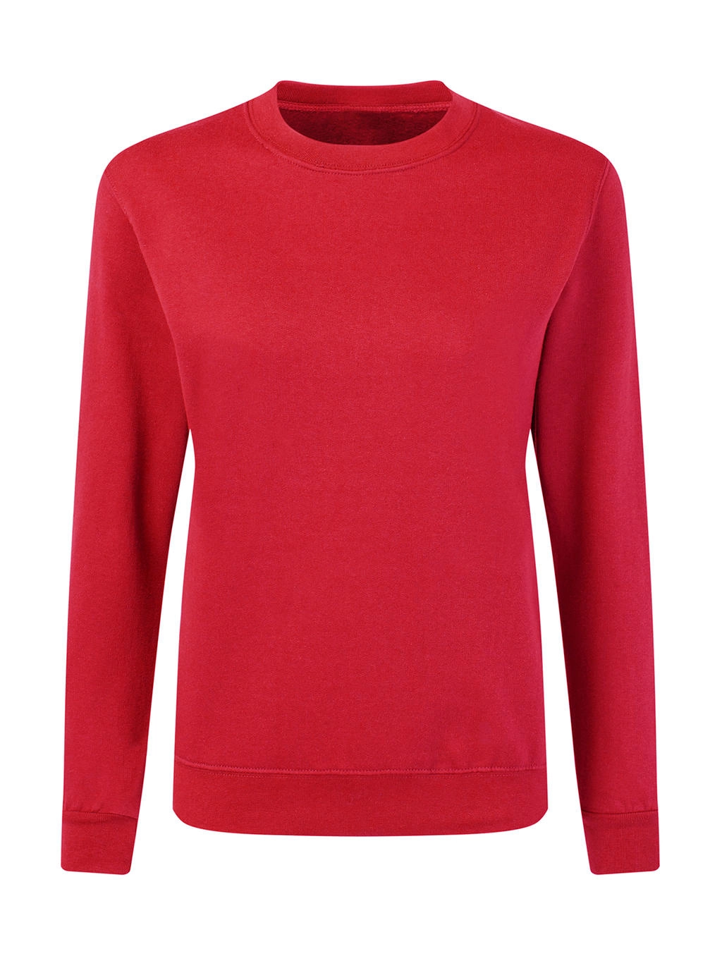Crew Neck Sweatshirt Women zum Besticken und Bedrucken in der Farbe Red mit Ihren Logo, Schriftzug oder Motiv.