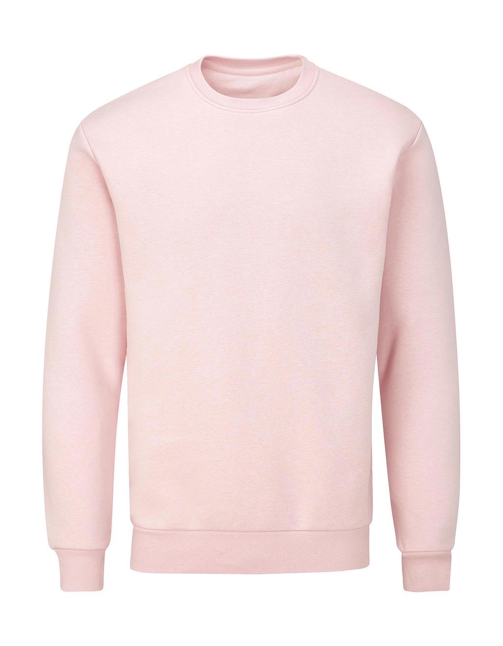 Essential Sweatshirt zum Besticken und Bedrucken in der Farbe Soft Pink mit Ihren Logo, Schriftzug oder Motiv.