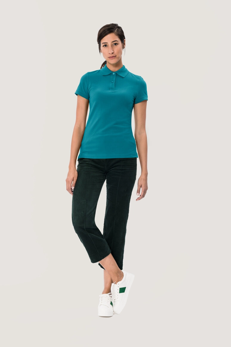HAKRO Damen Poloshirt Top zum Besticken und Bedrucken in der Farbe Smaragd mit Ihren Logo, Schriftzug oder Motiv.