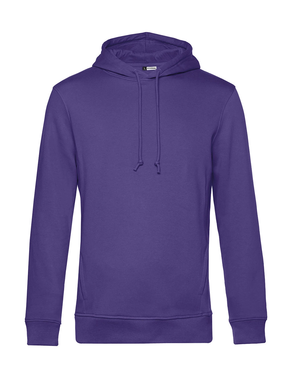Organic Inspire Hooded_° zum Besticken und Bedrucken in der Farbe Radiant Purple mit Ihren Logo, Schriftzug oder Motiv.