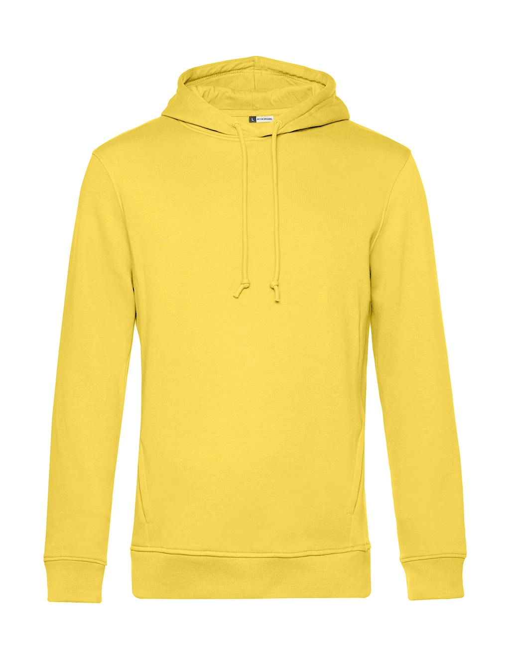 Organic Inspire Hooded_° zum Besticken und Bedrucken in der Farbe Yellow Fizz mit Ihren Logo, Schriftzug oder Motiv.