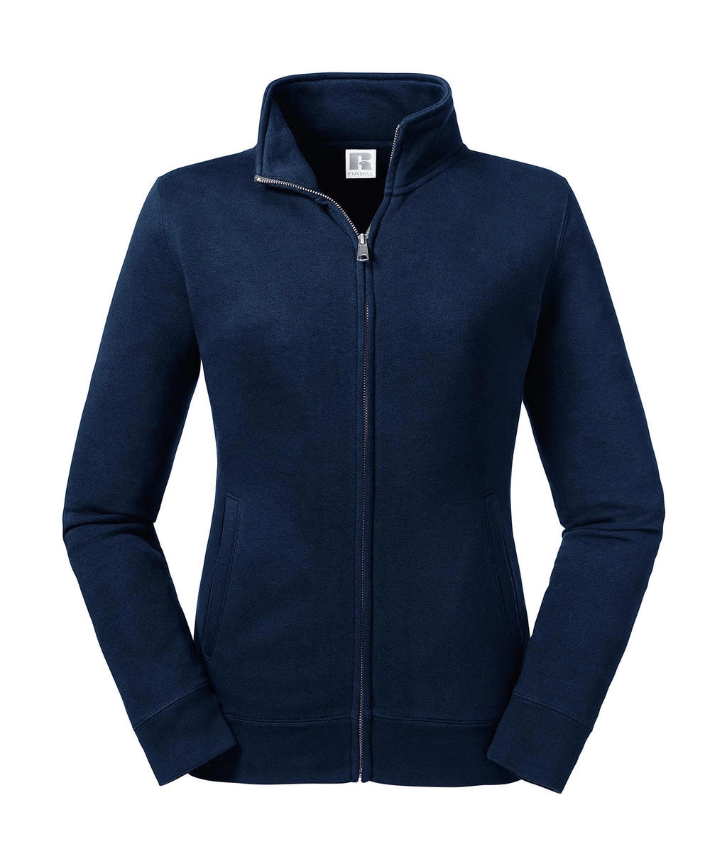 Ladies` Authentic Sweat Jacket zum Besticken und Bedrucken in der Farbe French Navy mit Ihren Logo, Schriftzug oder Motiv.