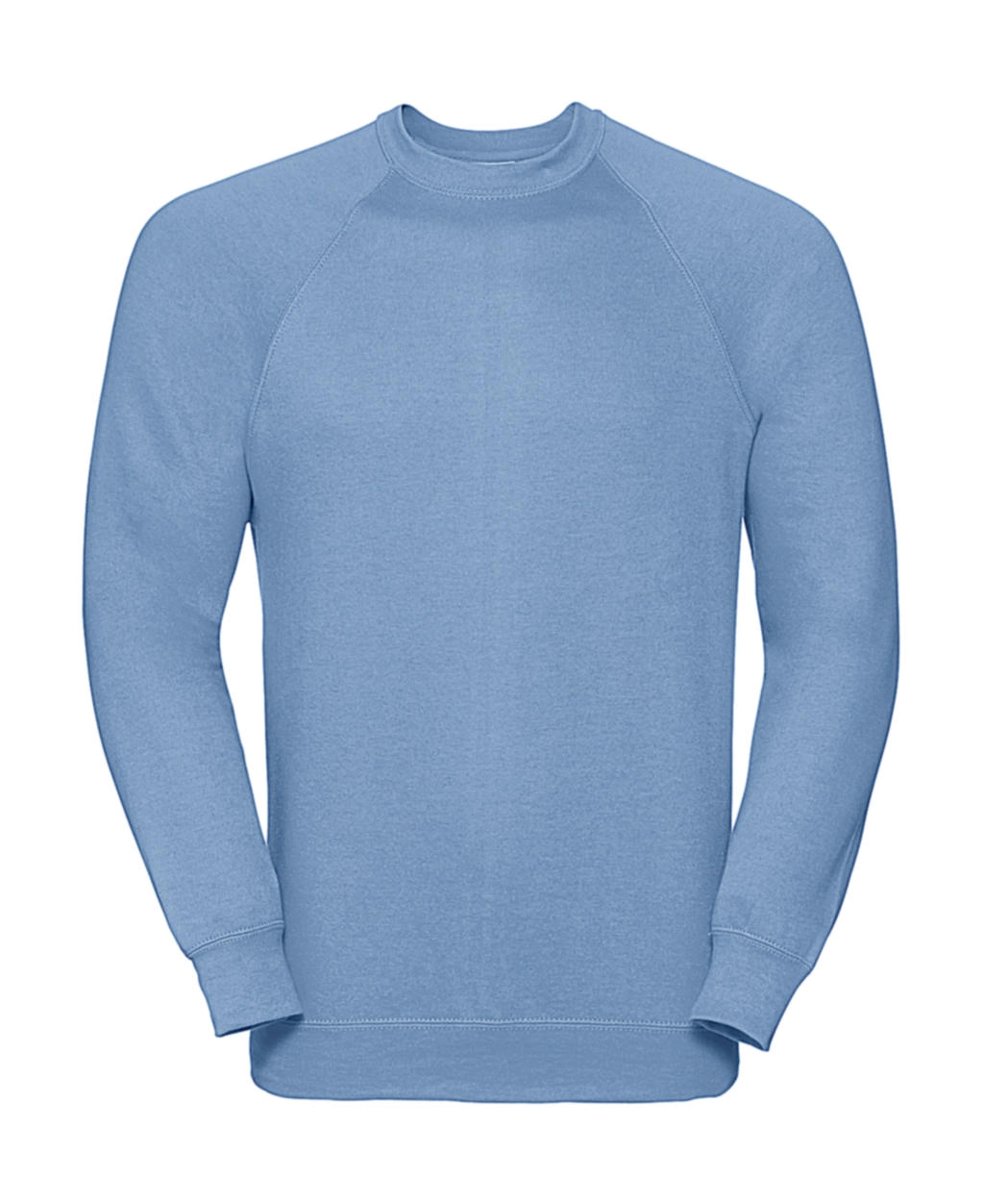 Classic Raglan Sweatshirt zum Besticken und Bedrucken in der Farbe Sky mit Ihren Logo, Schriftzug oder Motiv.