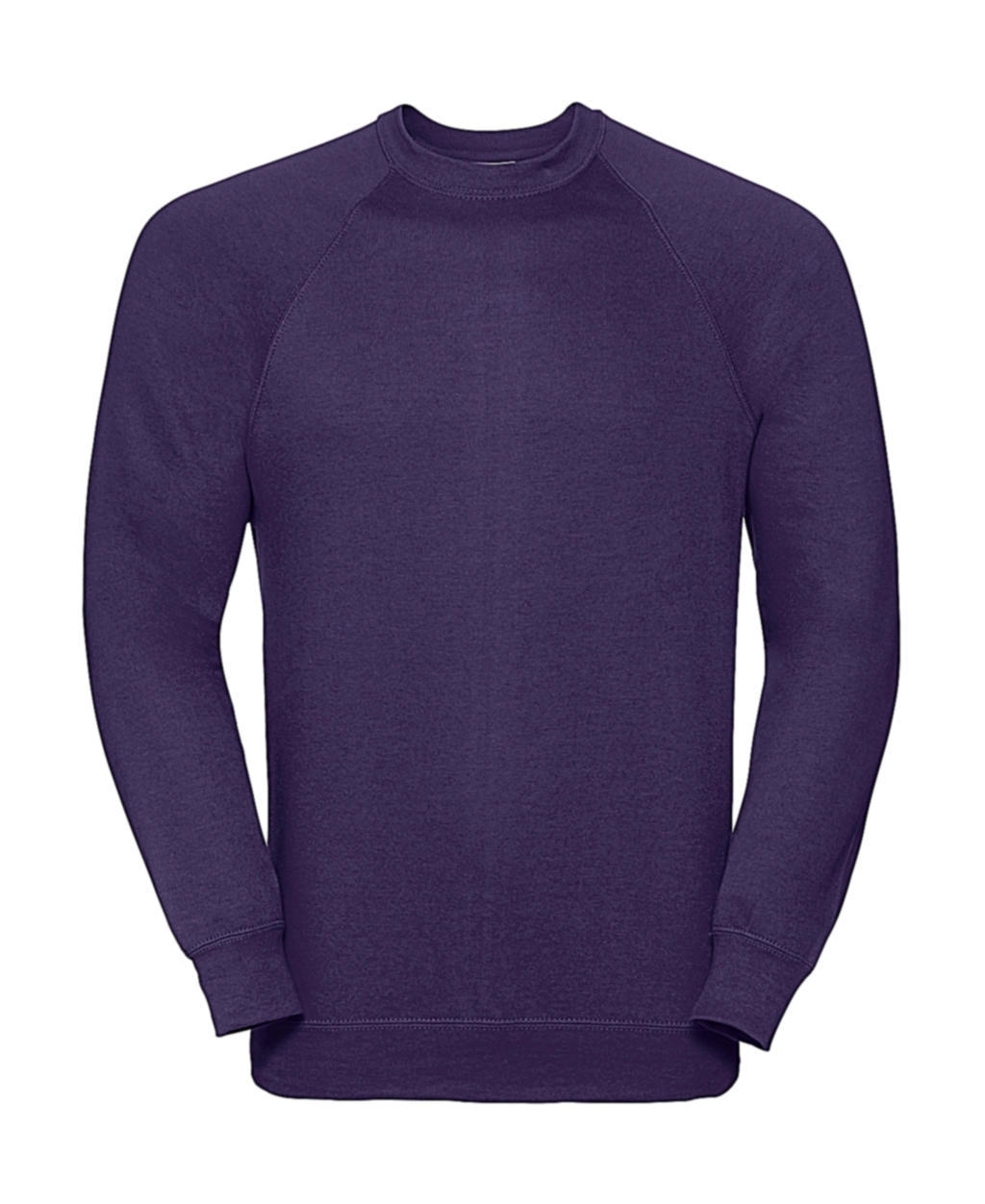 Classic Raglan Sweatshirt zum Besticken und Bedrucken in der Farbe Purple mit Ihren Logo, Schriftzug oder Motiv.