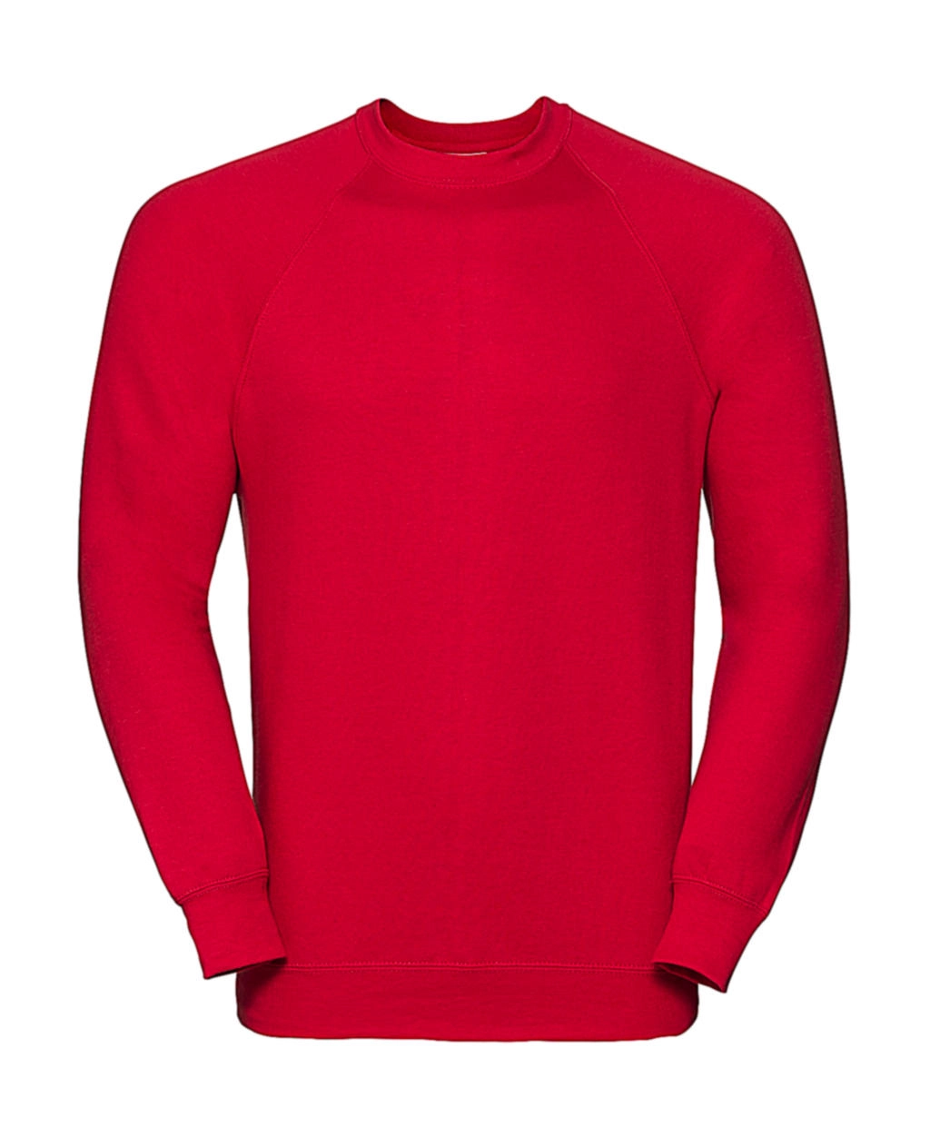 Classic Raglan Sweatshirt zum Besticken und Bedrucken in der Farbe Classic Red mit Ihren Logo, Schriftzug oder Motiv.