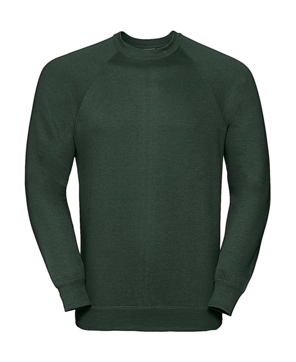 Classic Raglan Sweatshirt zum Besticken und Bedrucken in der Farbe Bottle Green mit Ihren Logo, Schriftzug oder Motiv.