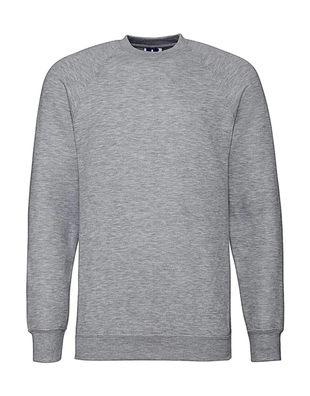 Classic Raglan Sweatshirt zum Besticken und Bedrucken in der Farbe Light Oxford mit Ihren Logo, Schriftzug oder Motiv.