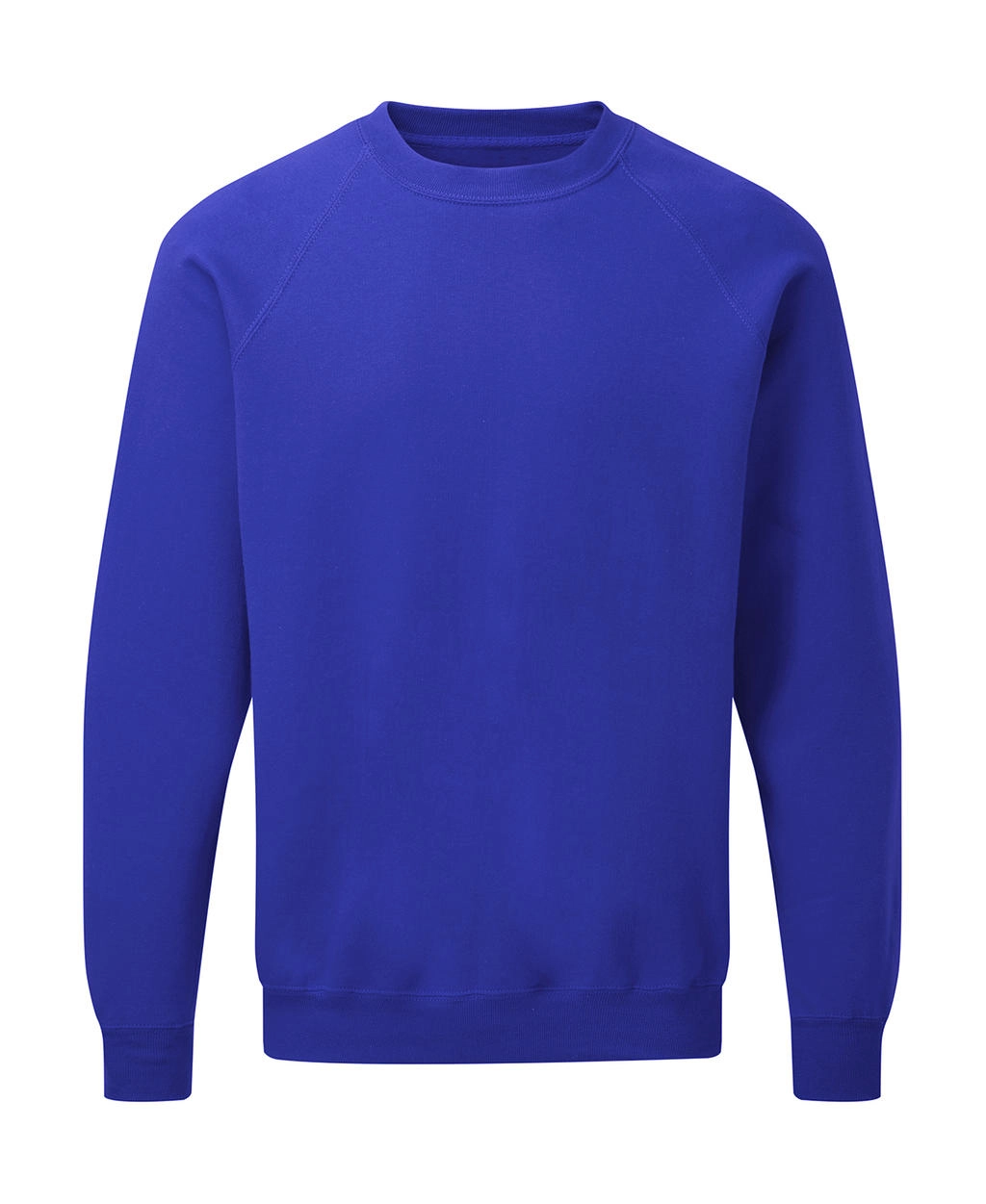 Raglan Sweatshirt Men zum Besticken und Bedrucken in der Farbe Royal Blue mit Ihren Logo, Schriftzug oder Motiv.