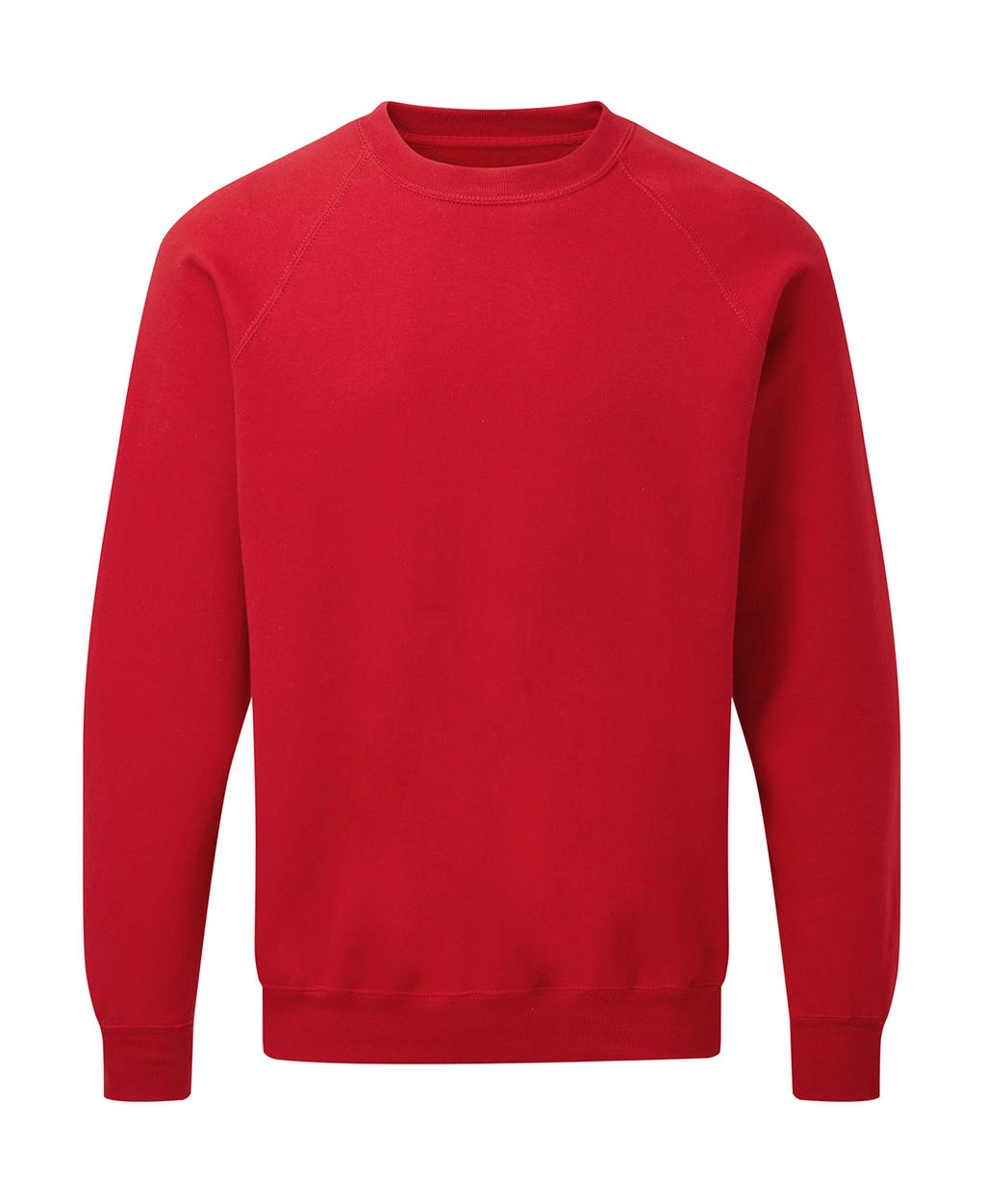 Raglan Sweatshirt Men zum Besticken und Bedrucken in der Farbe Red mit Ihren Logo, Schriftzug oder Motiv.