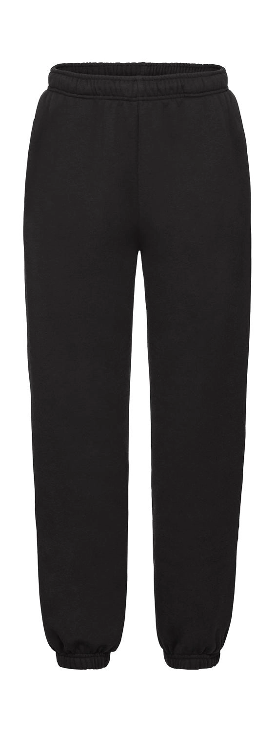 Kids` Premium Elasticated Cuff Jog Pants zum Besticken und Bedrucken in der Farbe Black mit Ihren Logo, Schriftzug oder Motiv.