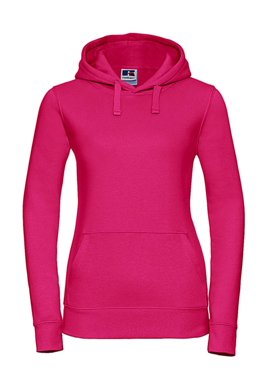Ladies` Authentic Hooded Sweat zum Besticken und Bedrucken in der Farbe Fuchsia mit Ihren Logo, Schriftzug oder Motiv.