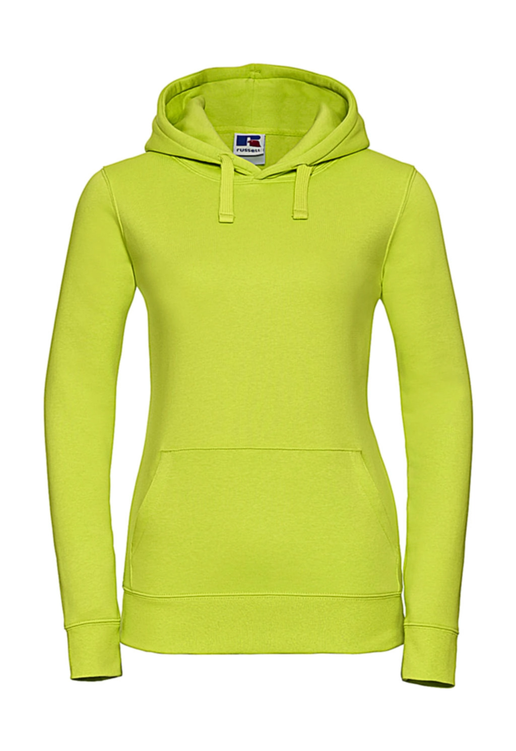 Ladies` Authentic Hooded Sweat zum Besticken und Bedrucken in der Farbe Lime mit Ihren Logo, Schriftzug oder Motiv.
