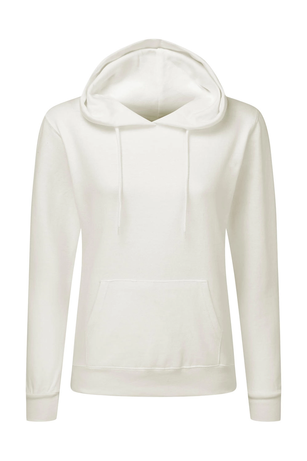 Hooded Sweatshirt Women zum Besticken und Bedrucken in der Farbe Snowwhite mit Ihren Logo, Schriftzug oder Motiv.