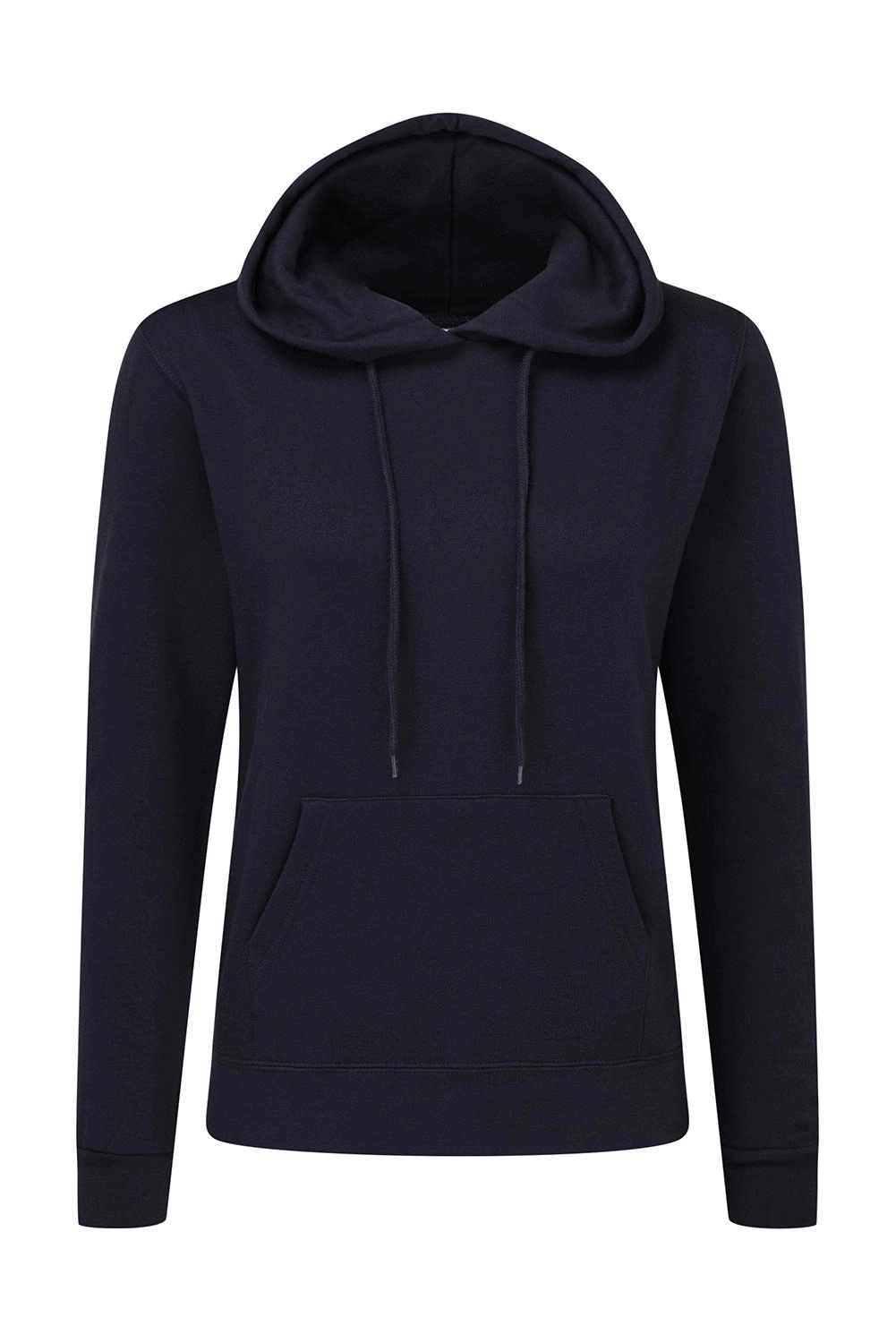 Hooded Sweatshirt Women zum Besticken und Bedrucken in der Farbe Navy mit Ihren Logo, Schriftzug oder Motiv.