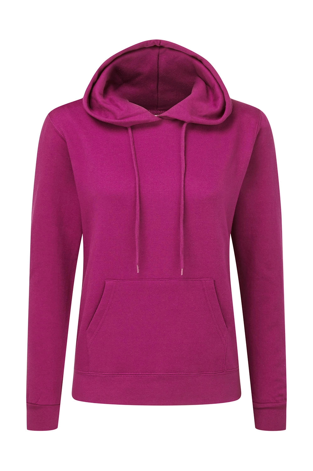 Hooded Sweatshirt Women zum Besticken und Bedrucken in der Farbe Dark Pink mit Ihren Logo, Schriftzug oder Motiv.