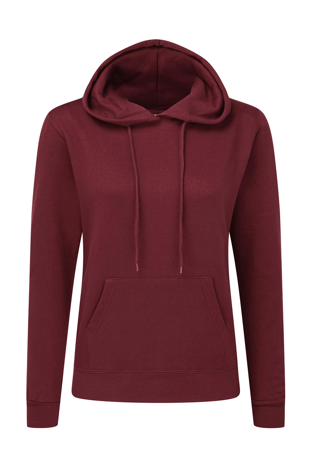 Hooded Sweatshirt Women zum Besticken und Bedrucken in der Farbe Burgundy mit Ihren Logo, Schriftzug oder Motiv.