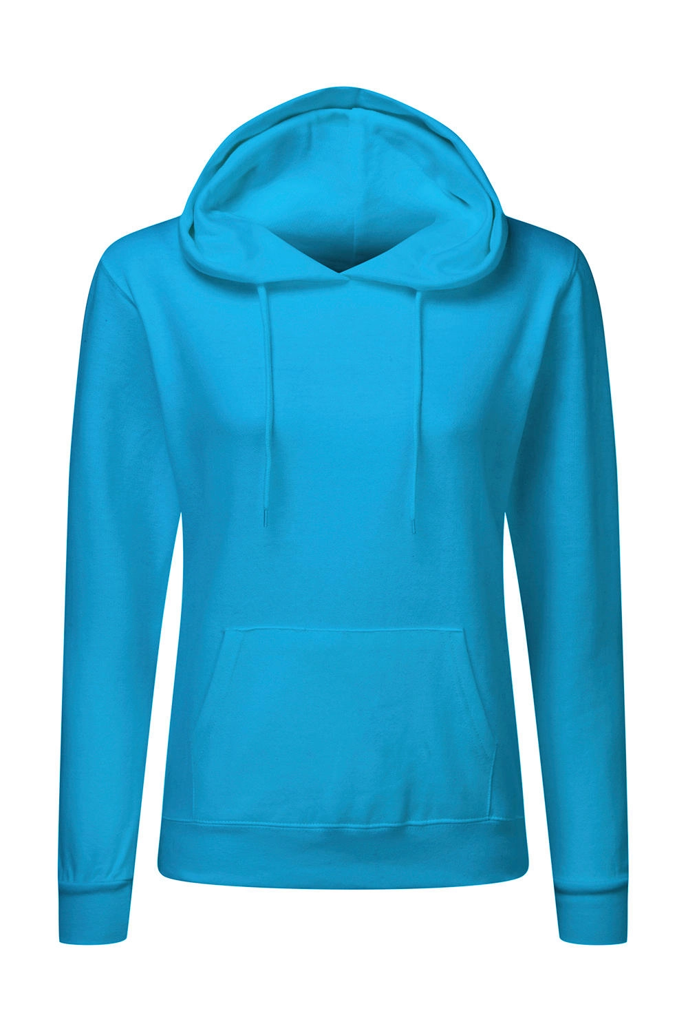 Hooded Sweatshirt Women zum Besticken und Bedrucken in der Farbe Turquoise mit Ihren Logo, Schriftzug oder Motiv.