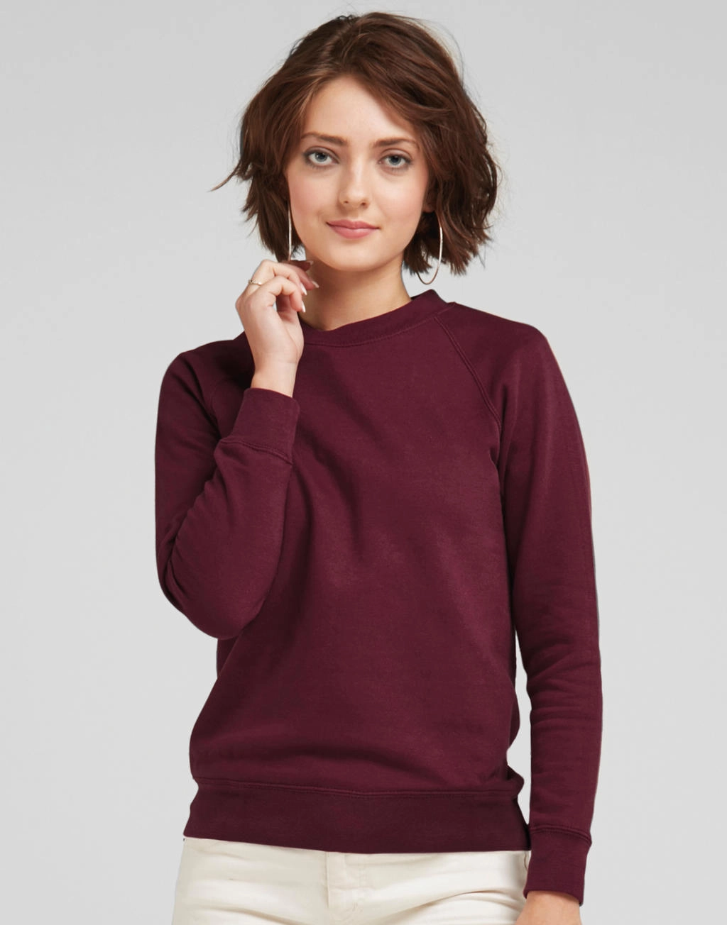 Raglan Sweatshirt Women zum Besticken und Bedrucken mit Ihren Logo, Schriftzug oder Motiv.
