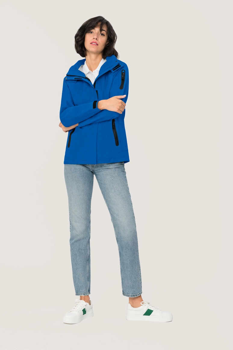 HAKRO Damen Activejacke Fernie zum Besticken und Bedrucken in der Farbe Royalblau mit Ihren Logo, Schriftzug oder Motiv.
