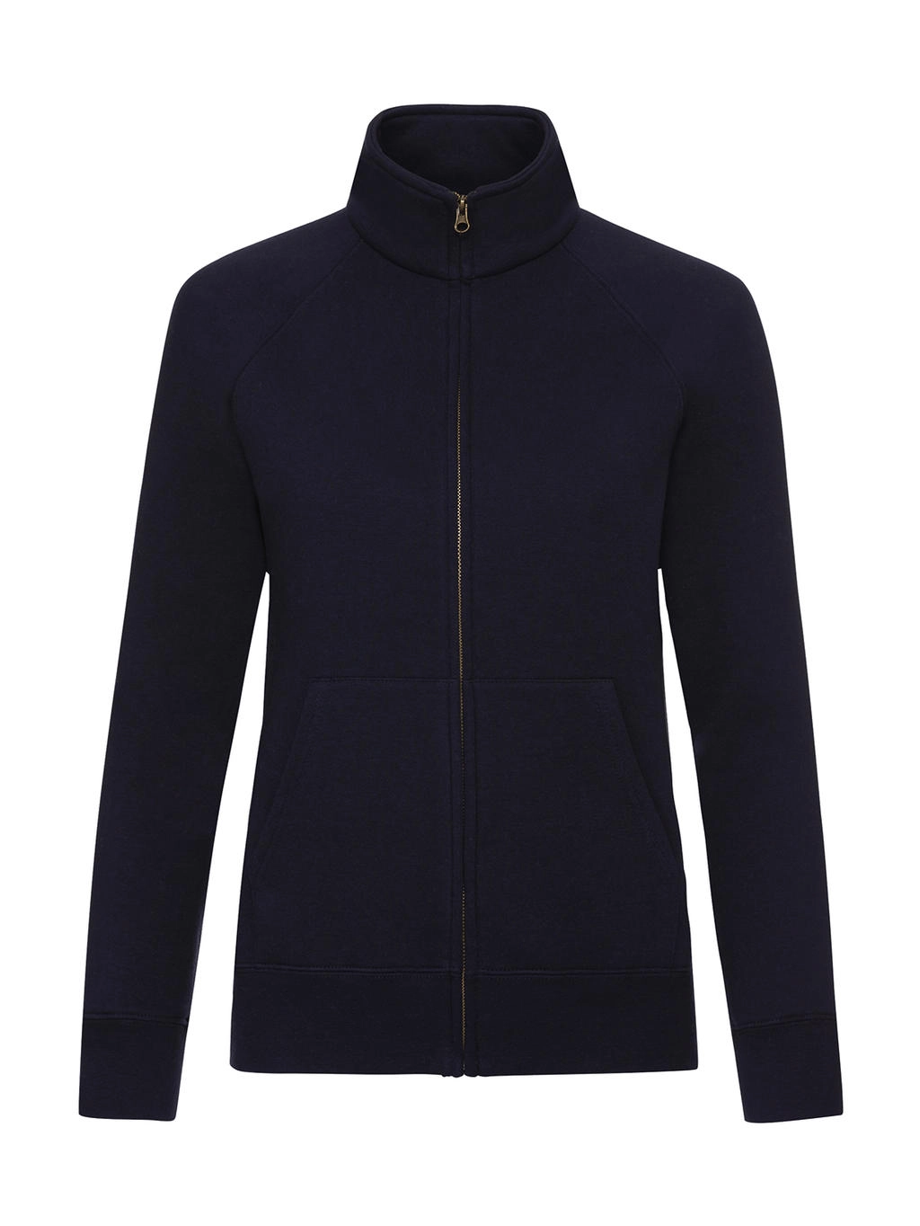 Ladies` Premium Sweat Jacket zum Besticken und Bedrucken in der Farbe Deep Navy mit Ihren Logo, Schriftzug oder Motiv.