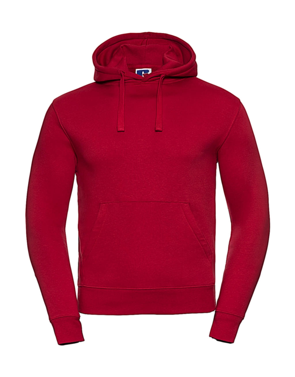 Men`s Authentic Hooded Sweat zum Besticken und Bedrucken in der Farbe Classic Red mit Ihren Logo, Schriftzug oder Motiv.