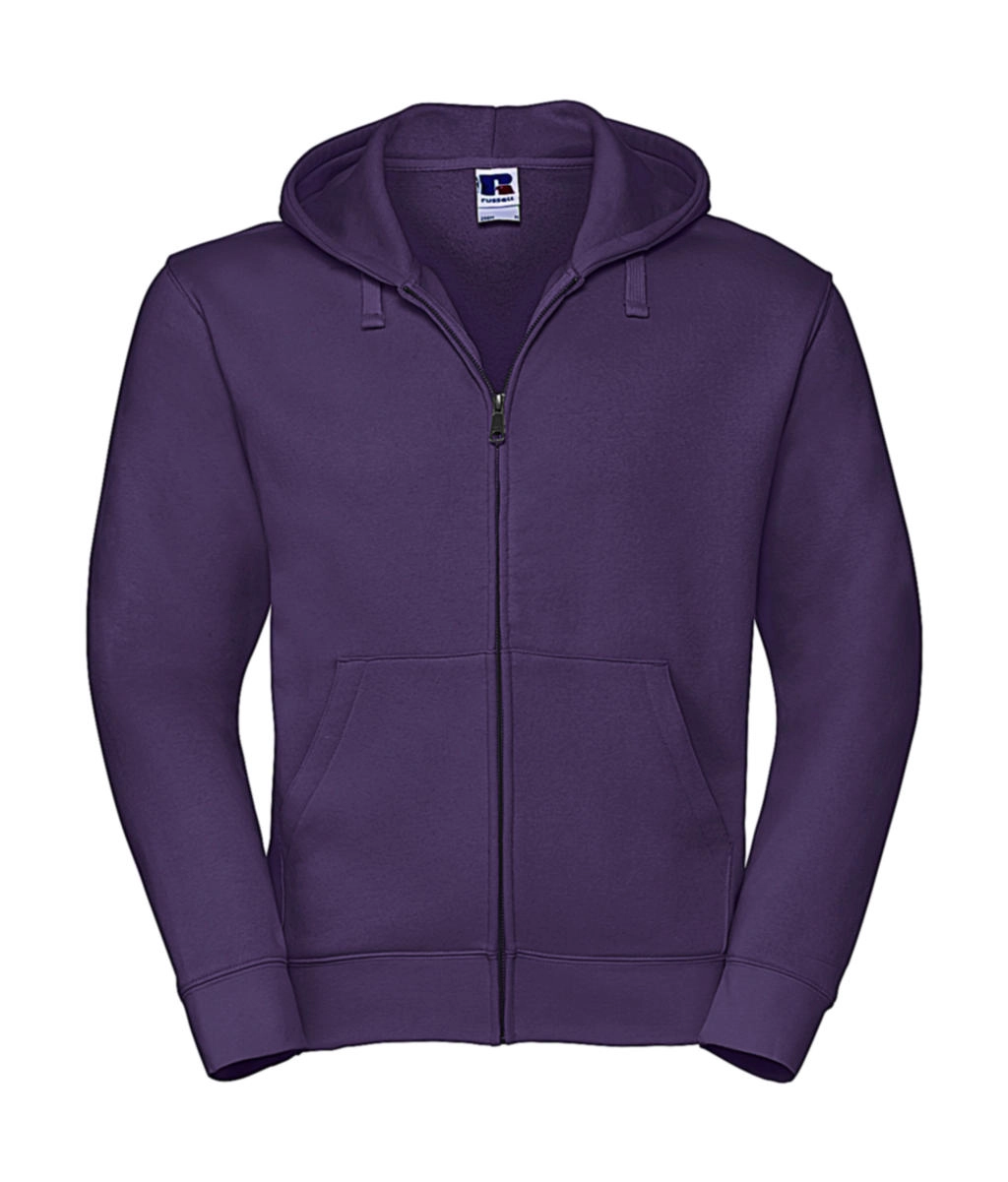Men`s Authentic Zipped Hood zum Besticken und Bedrucken in der Farbe Purple mit Ihren Logo, Schriftzug oder Motiv.