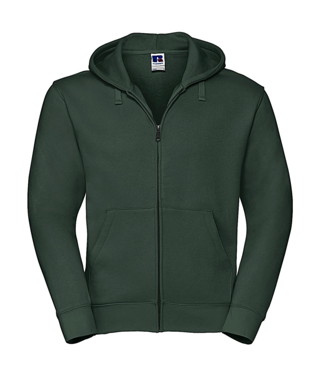 Men`s Authentic Zipped Hood zum Besticken und Bedrucken in der Farbe Bottle Green mit Ihren Logo, Schriftzug oder Motiv.