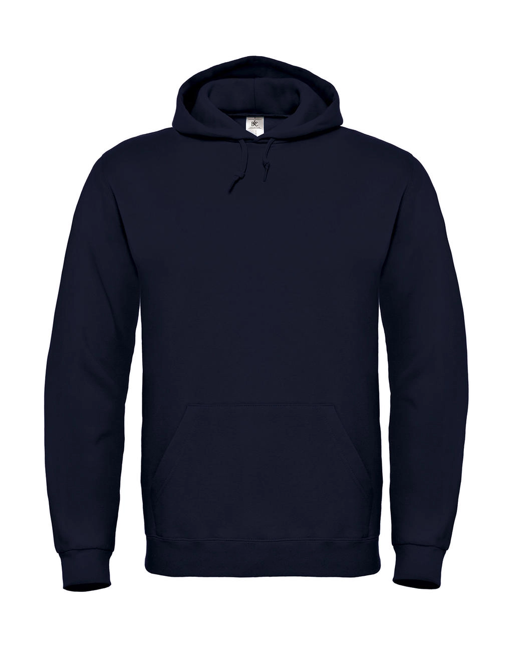 ID.003 Cotton Rich Hooded Sweatshirt zum Besticken und Bedrucken in der Farbe Navy mit Ihren Logo, Schriftzug oder Motiv.