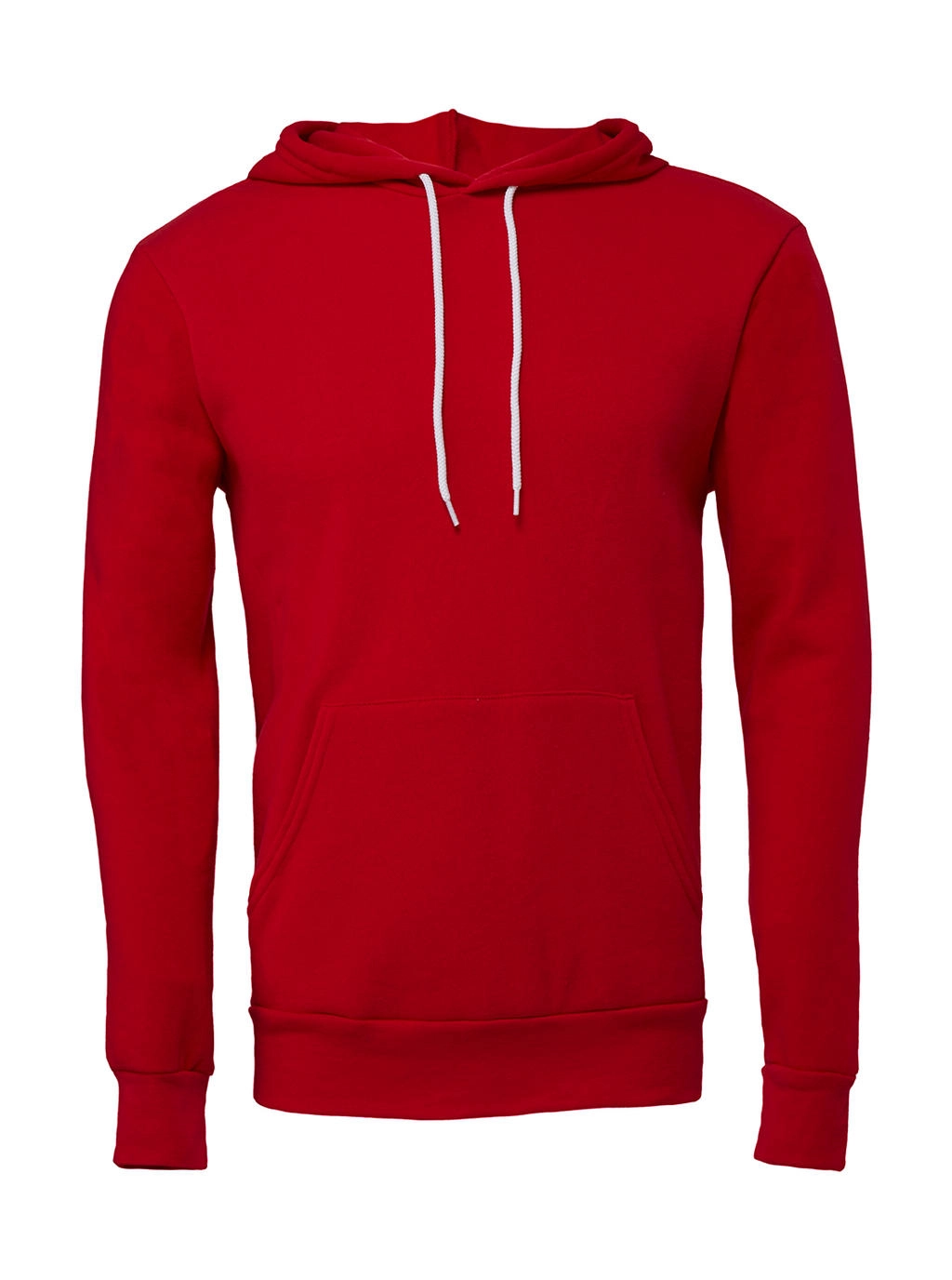 Unisex Poly-Cotton Pullover Hoodie zum Besticken und Bedrucken in der Farbe Red mit Ihren Logo, Schriftzug oder Motiv.