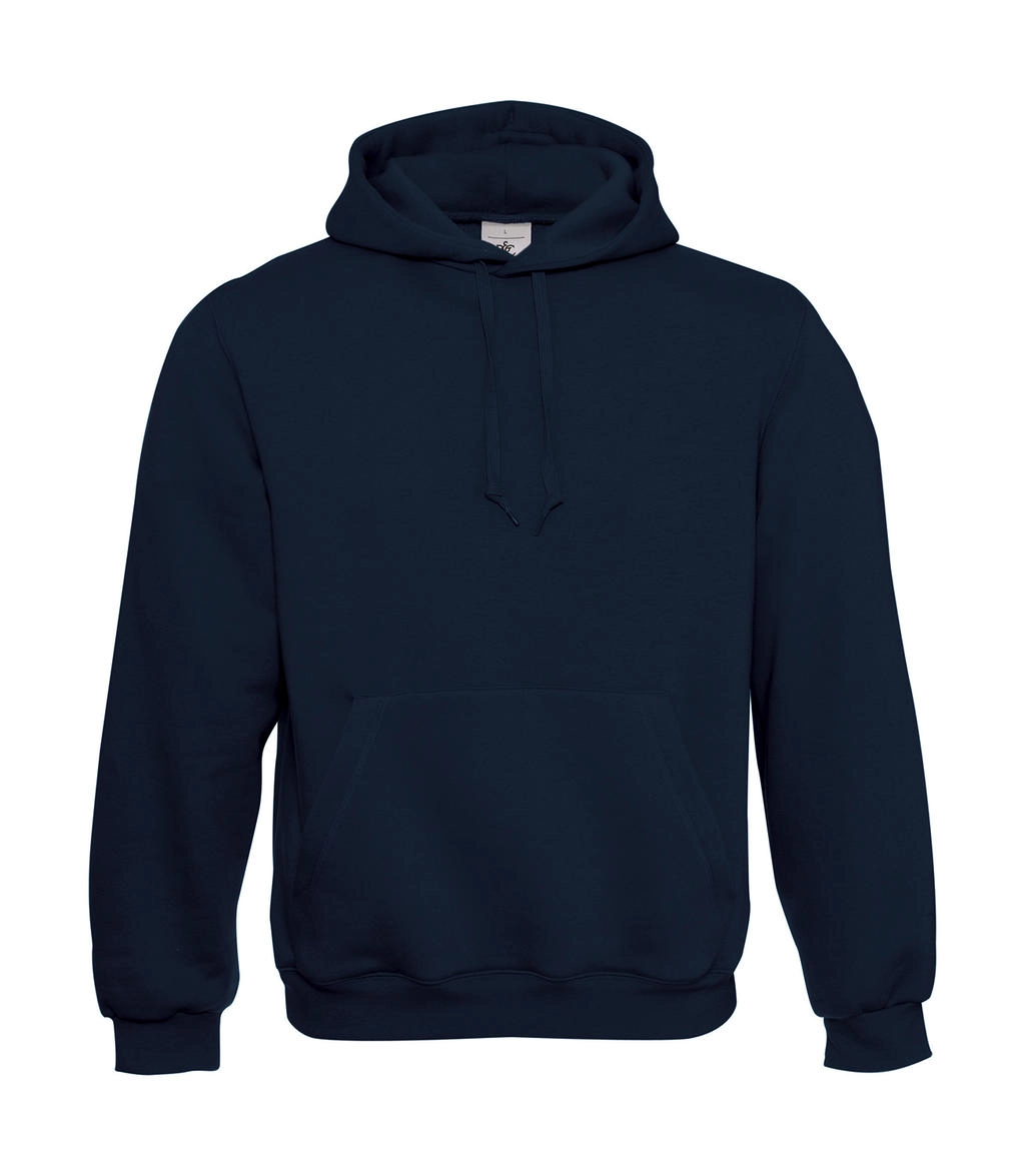 Hooded Sweatshirt zum Besticken und Bedrucken in der Farbe Navy mit Ihren Logo, Schriftzug oder Motiv.