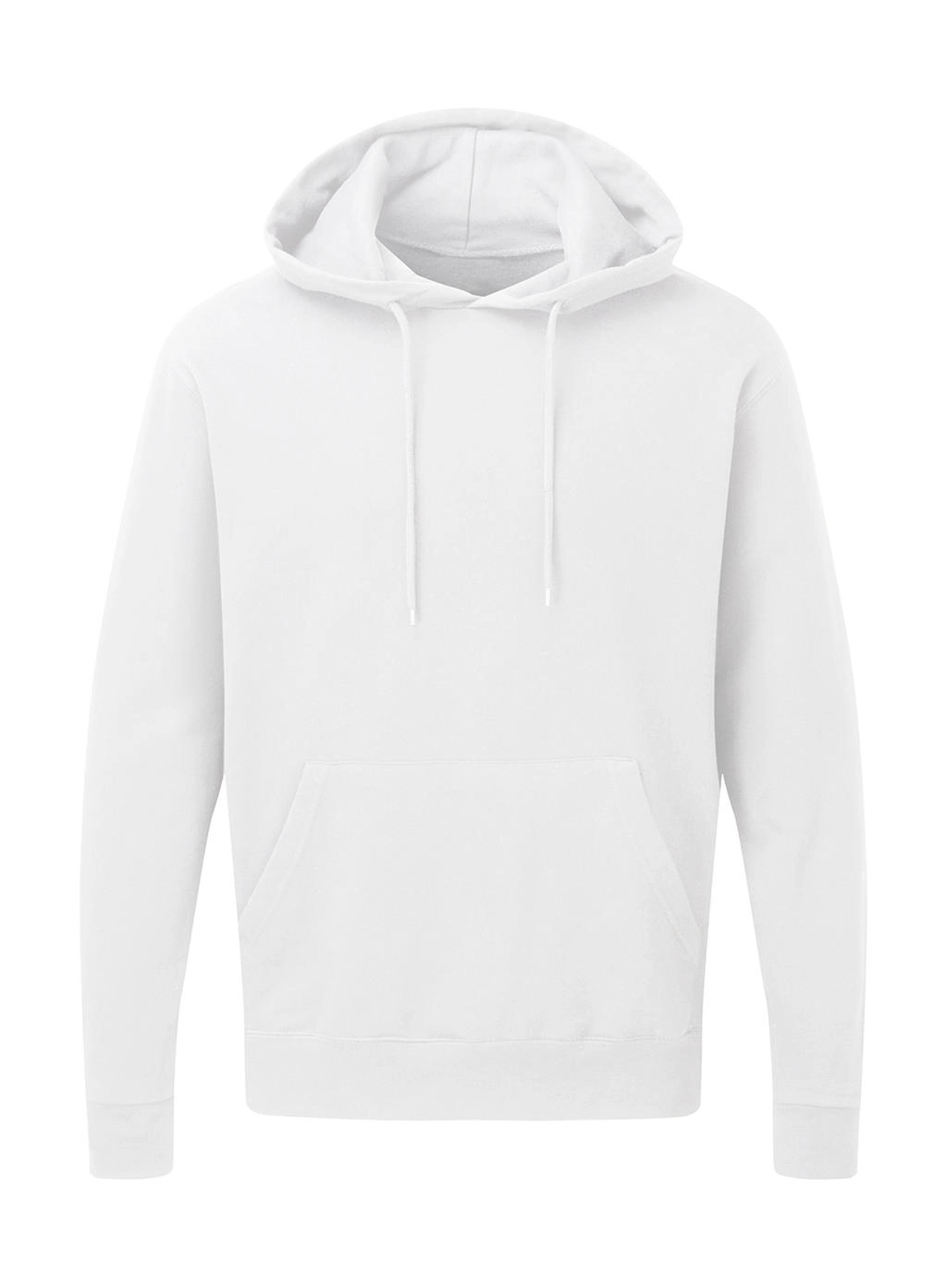 Hooded Sweatshirt Men zum Besticken und Bedrucken in der Farbe White mit Ihren Logo, Schriftzug oder Motiv.