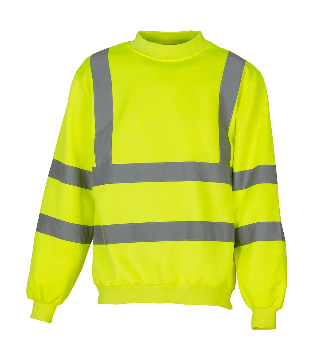 Fluo Sweatshirt zum Besticken und Bedrucken in der Farbe Fluo Yellow mit Ihren Logo, Schriftzug oder Motiv.