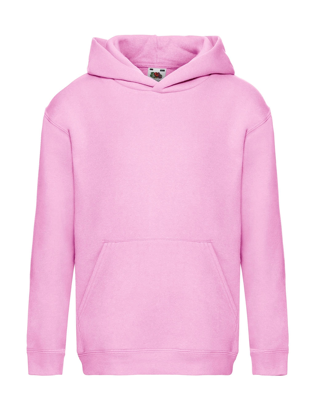 Kids` Premium Hooded Sweat zum Besticken und Bedrucken in der Farbe Light Pink mit Ihren Logo, Schriftzug oder Motiv.