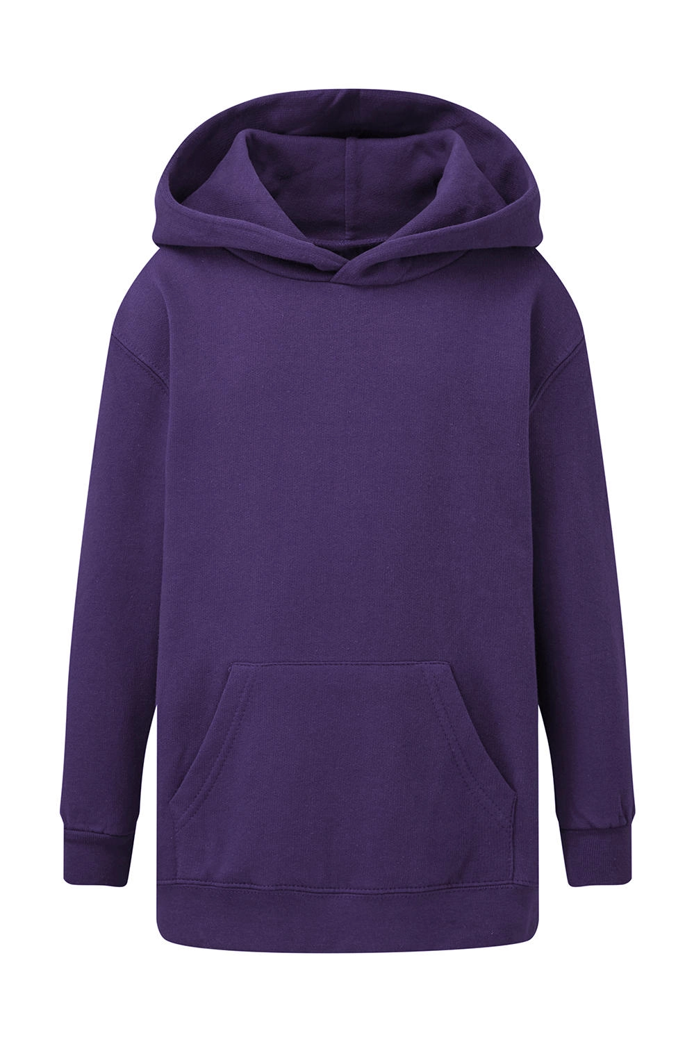 Hooded Sweatshirt Kids zum Besticken und Bedrucken in der Farbe Purple mit Ihren Logo, Schriftzug oder Motiv.
