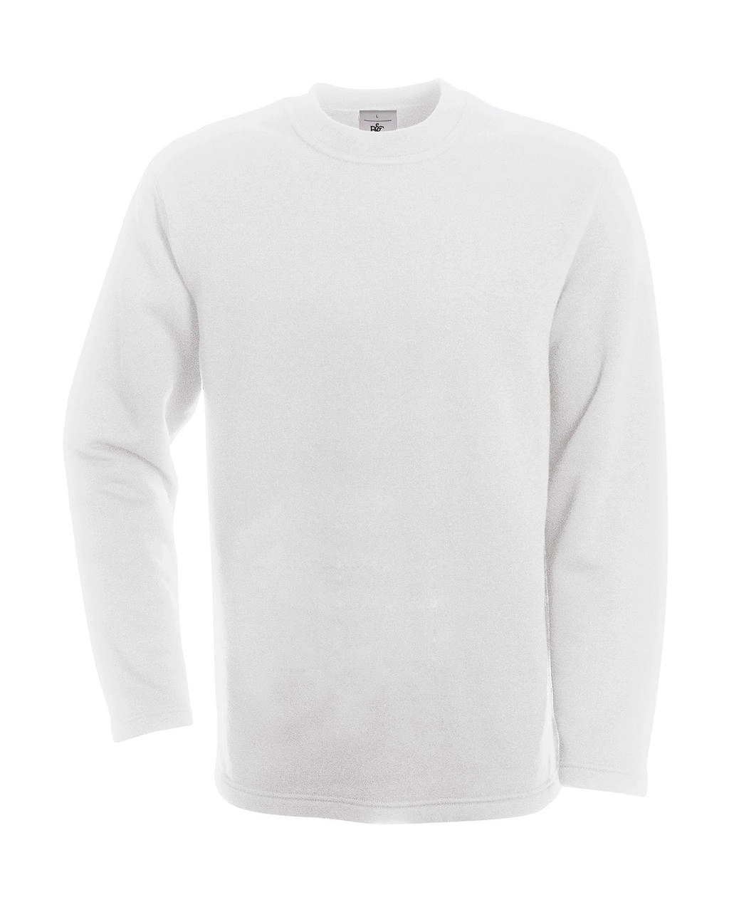 Open Hem Sweatshirt zum Besticken und Bedrucken in der Farbe White mit Ihren Logo, Schriftzug oder Motiv.
