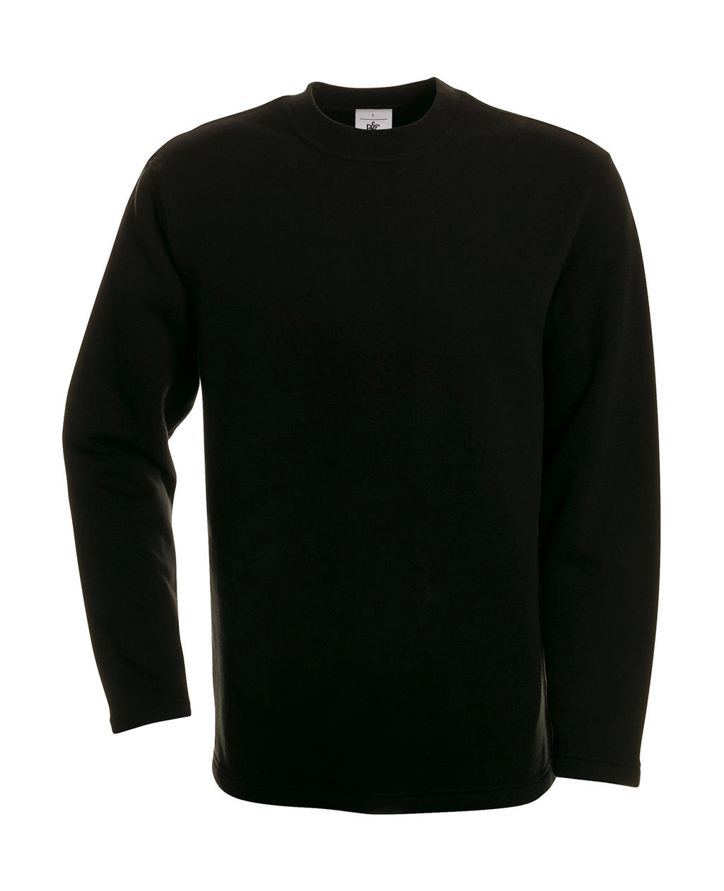 Open Hem Sweatshirt zum Besticken und Bedrucken in der Farbe Black mit Ihren Logo, Schriftzug oder Motiv.