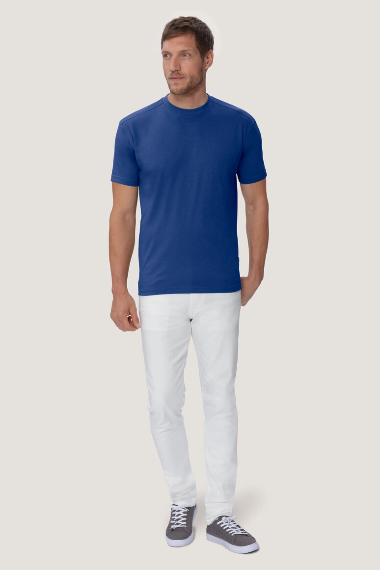 HAKRO T-Shirt Mikralinar® PRO zum Besticken und Bedrucken in der Farbe Hp ultramarinblau mit Ihren Logo, Schriftzug oder Motiv.