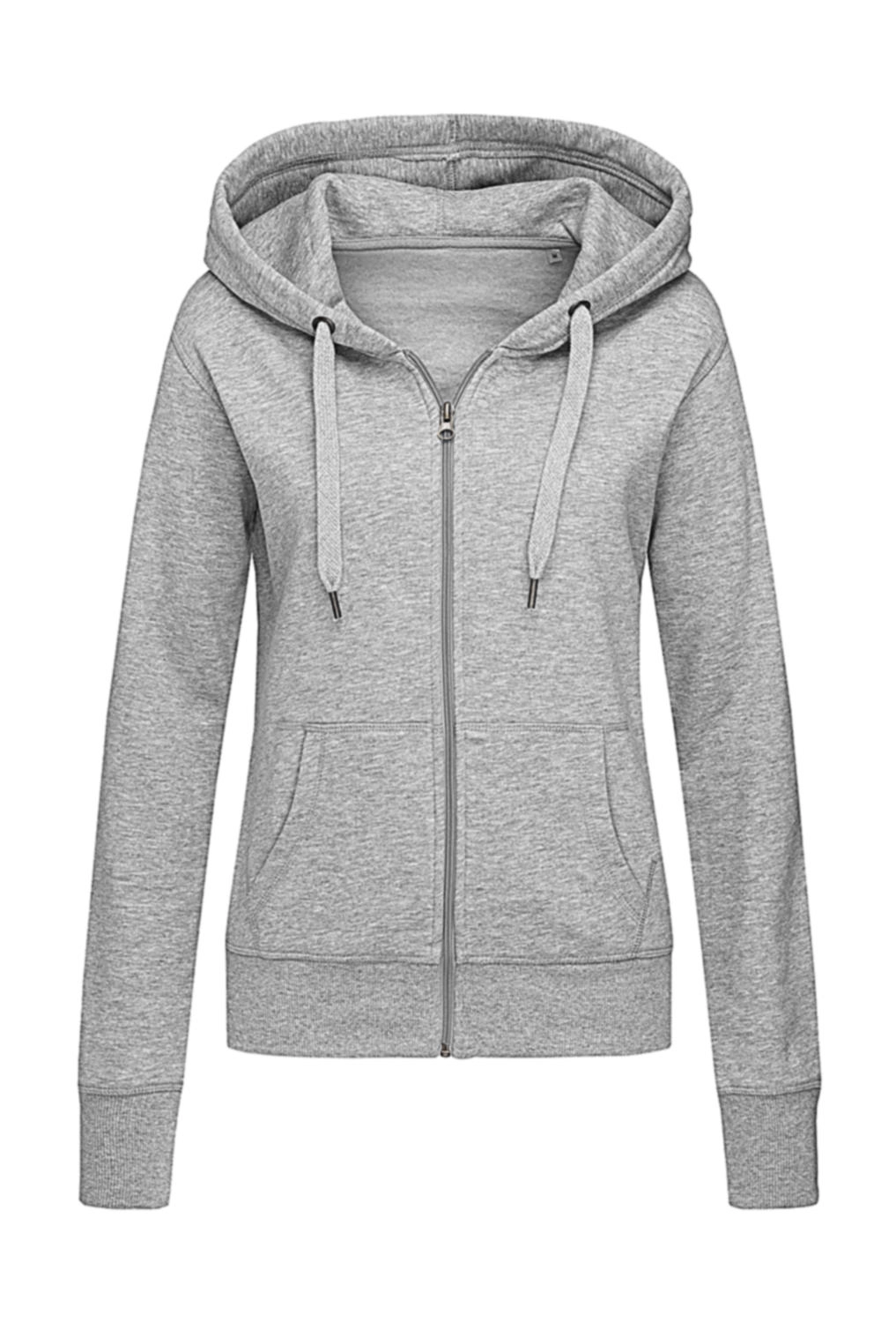 Sweat Jacket Select Women zum Besticken und Bedrucken in der Farbe Grey Heather mit Ihren Logo, Schriftzug oder Motiv.