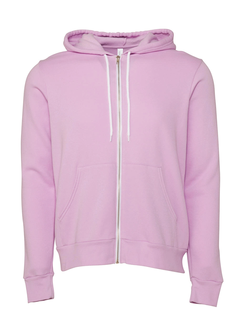 Unisex Poly-Cotton Full Zip Hoodie zum Besticken und Bedrucken in der Farbe Lilac mit Ihren Logo, Schriftzug oder Motiv.