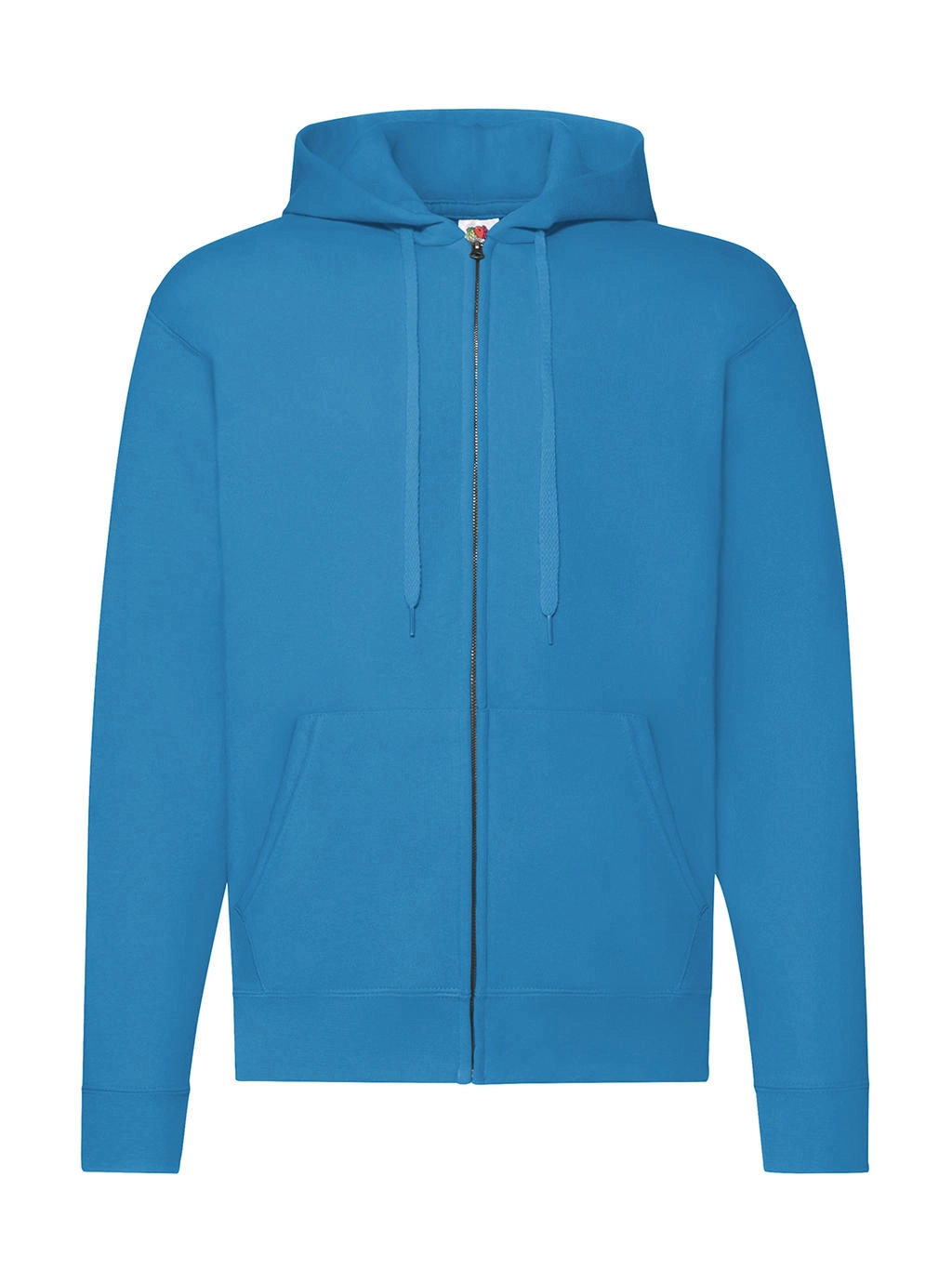 Classic Hooded Sweat Jacket zum Besticken und Bedrucken in der Farbe Azure Blue mit Ihren Logo, Schriftzug oder Motiv.