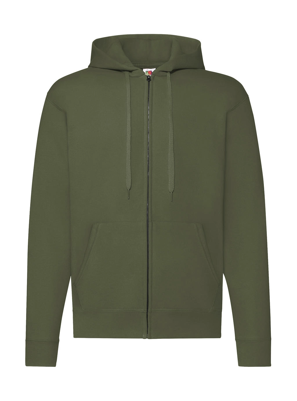 Classic Hooded Sweat Jacket zum Besticken und Bedrucken in der Farbe Classic Olive mit Ihren Logo, Schriftzug oder Motiv.