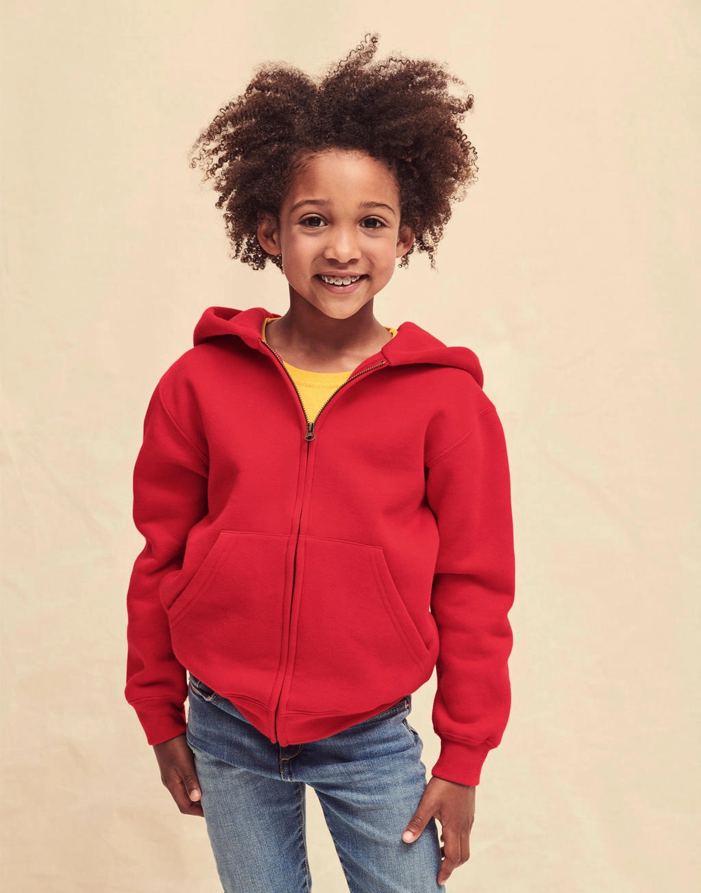 Kids` Premium Hooded Sweat Jacket zum Besticken und Bedrucken mit Ihren Logo, Schriftzug oder Motiv.