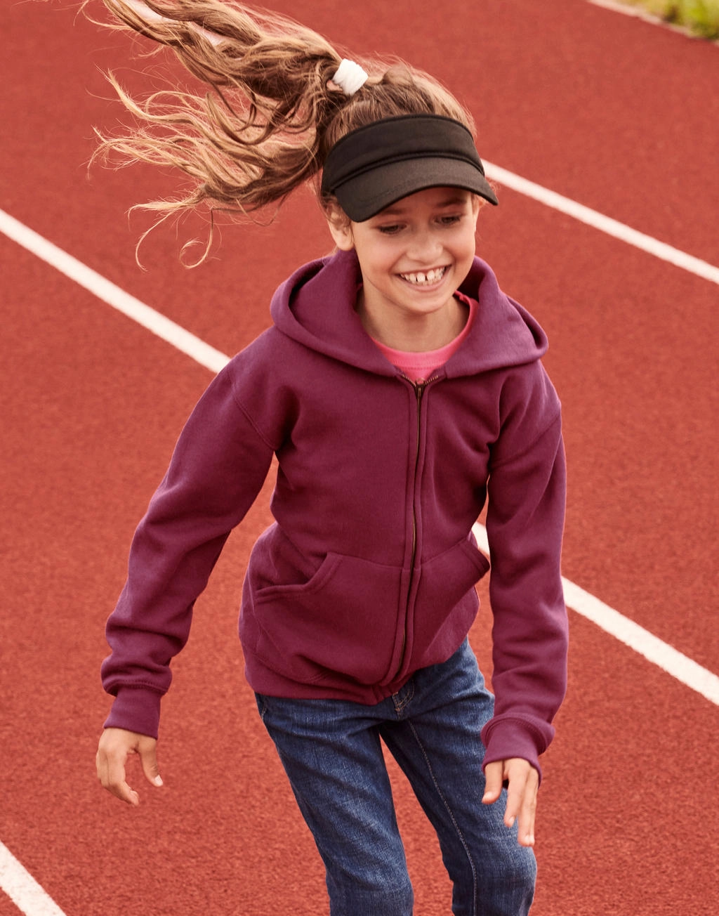 Kids` Classic Hooded Sweat Jacket zum Besticken und Bedrucken mit Ihren Logo, Schriftzug oder Motiv.