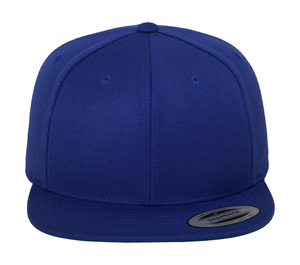 Classic Snapback Cap zum Besticken und Bedrucken in der Farbe Royal mit Ihren Logo, Schriftzug oder Motiv.