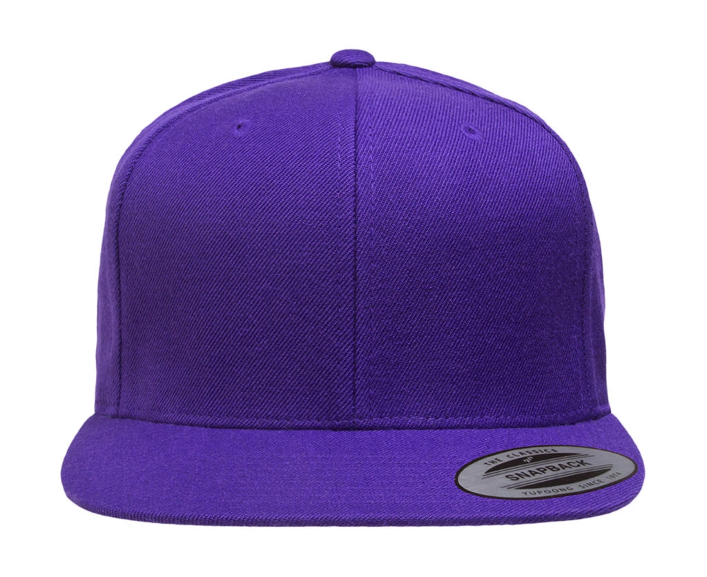 Classic Snapback Cap zum Besticken und Bedrucken in der Farbe Purple mit Ihren Logo, Schriftzug oder Motiv.